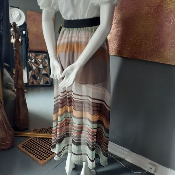 Guess By Marciano Chiffon Maxi Skirt - Picture 9 of 12